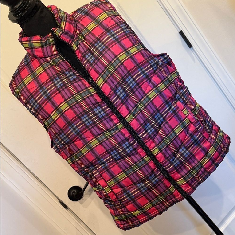 Caribbean Joe Vibrant Plaid Women's Vest